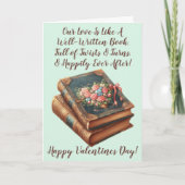 Carte Ajouter des noms, Livre bien écrit Jour des Valent (Devant)