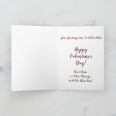 Carte Ajouter des noms, Livre bien écrit Jour des Valent (Intérieur)