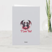 Carte Ajouter des noms, notre amour comme des dragons so (Dos)