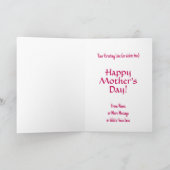 Carte Ajouter Des Noms, Pour La Mère Qui Se Transforme C (Intérieur)