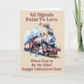 Carte Ajouter des noms, Valentines du moteur de train à  (Devant)