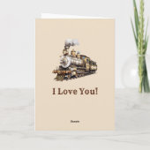 Carte Ajouter des noms, Vapeur Brown moteur de train Val (Dos)