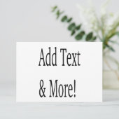 Carte Ajouter du texte et plus ! Customisez votre propre (Debout devant)