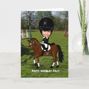 Carte Ajouter la photo - cavalier de dressage personnali