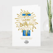 Carte Ajouter le logo Marine Blue Gold Fireworks Group A (Devant)
