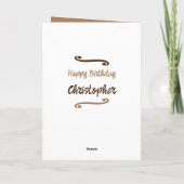 Carte Ajouter le nom de l'année photo jalon anniversaire (Dos)