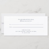 Carte Ajouter le nom du club de tennis Certificat cadeau (Dos)