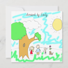 Carte Ajouter l'oeuvre de votre enfant à cette oeuvre