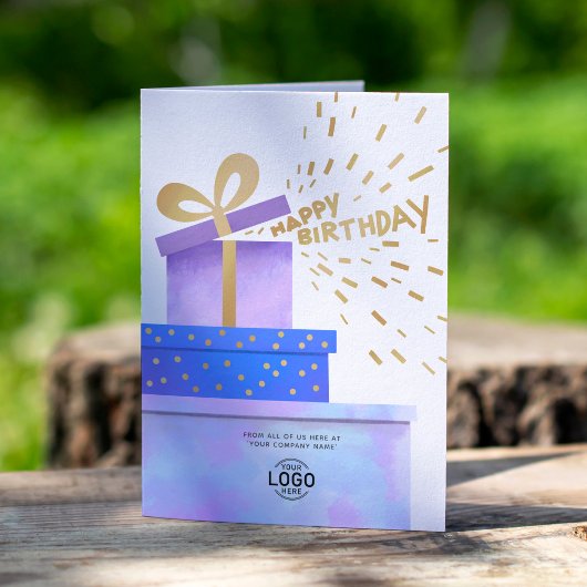 Carte Ajouter Logo Amusants Chaud Violet Bleu Cadeaux Bo