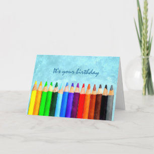 Carte Ajouter N'Importe Quel Âge Amusant Aquarelle Anniv