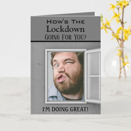 Carte Ajouter Photo Coronavirus Lockdown (Fleur jaune)