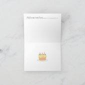 Carte Ajouter Photo et texte mignon pinky pour anniversa (Intérieur)