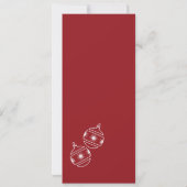 Carte Ajouter photo Ornement moderne Joyeux Noël (Dos)