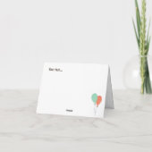 Carte Ajouter texte et photo à l'arrière mignon annivers (Dos)