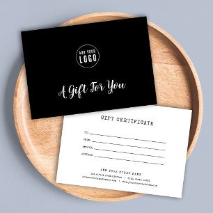 Carte Ajouter un certificat cadeau couleur personnalisé