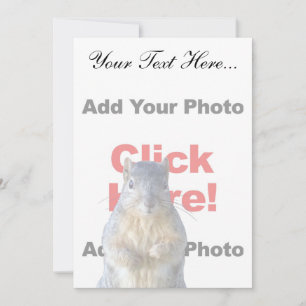 Carte Ajouter Un Écureuil Personnalisé