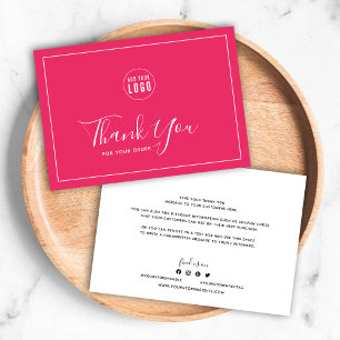 Carte Ajouter un logo Bordure blanche Merci couleur modi