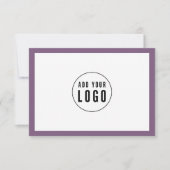 Carte Ajouter un logo Modifier la couleur de la bordure  (Devant)