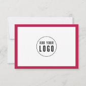 Carte Ajouter un logo Modifier la couleur de la bordure (Devant)