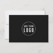 Carte Ajouter un logo personnalisé Script de couleur Cer (Devant)