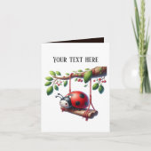 Carte Ajouter un message aux amateurs de coccinelle (Devant)