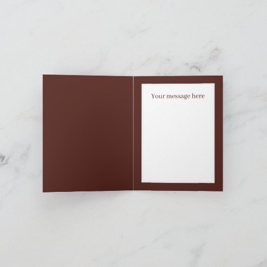 Carte Ajouter un message d'amour mignon (Intérieur)