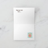 Carte Ajouter un nom mignon anniversaire de enfant graph (Intérieur)