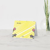 Carte Ajouter un nom mignon anniversaire de enfant graph (Dos)