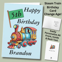 Ajouter un nom Personnaliser Train à vapeur Enfant