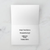 Carte Ajouter un nom Photo Image Enfant's Steam Train Bo (Intérieur)