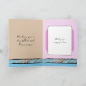 Carte Ajouter un nom rose 40e anniversaire (Intérieur)