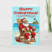 Carte Ajouter un nom Texte de salutation Père Noël on Be (Devant)