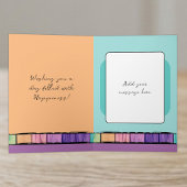 Carte Ajouter un nom turquoise 30e anniversaire