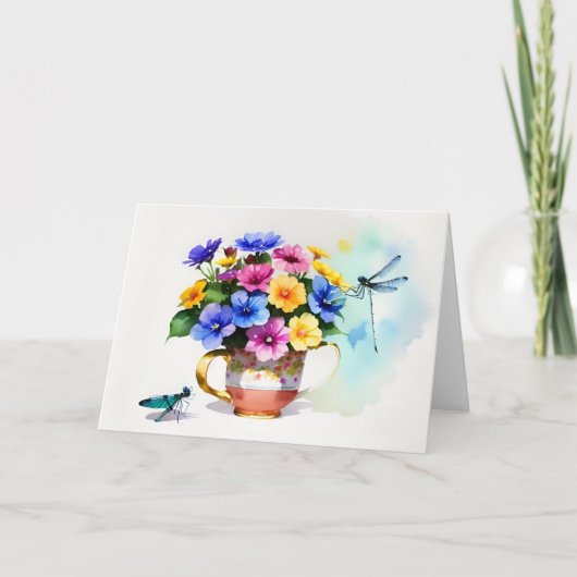 Carte Ajouter une coupe de fleurs (Devant)