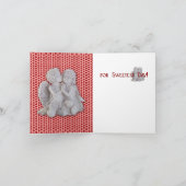 Carte AJOUTER VOS PHOTOS Jour le plus doux Kissing Cheru (Intérieur)