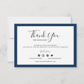 Carte Ajouter votre logo et votre Merci de couleur modif (Devant)