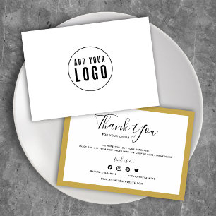 Carte Ajouter votre logo et votre Merci de couleur modif