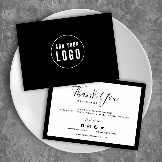 Carte Ajouter votre logo et votre Merci de couleur modif