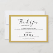 Carte Ajouter votre logo et votre Merci de couleur modif (Devant)