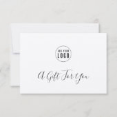 Carte Ajouter Votre Logo Rustic Kraft Certificat Cadeau (Devant)