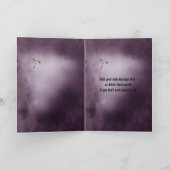 Carte Ajouter votre photo cadre gothique violet romantiq (Intérieur)