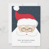 Carte AJOUTER VOTRE PHOTO | Ho Ho Ho Santa Claus (Devant)