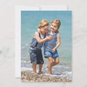 Carte AJOUTER VOTRE PHOTO | Ho Ho Ho Santa Claus (Dos)