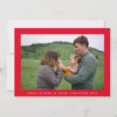 Carte AJOUTER VOTRE PHOTO | Joyeux Noël (Dos)