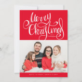 Carte AJOUTER VOTRE PHOTO | Joyeux Noël (Devant)