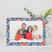 Carte AJOUTER VOTRE PHOTO | Joyeux Noël et Bonne Année (Debout devant)