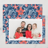 Carte AJOUTER VOTRE PHOTO | Joyeux Noël et Bonne Année (Devant / Derrière)