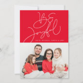 Carte AJOUTER VOTRE PHOTO | Soyez Joyeux (Devant)