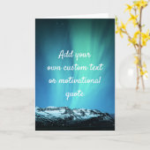 Carte Ajouter votre propre devis personnalisé - Lumières (Fleur jaune)