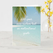 Carte Ajouter Votre Propre Devis Personnalisé - Palm Tre (Fleur jaune)